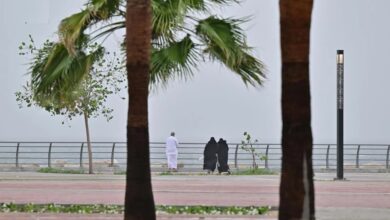 حتى-11-مساء.-أمطار-خفيفة-إلى-متوسطة-على-أجزاء-من-المنطقة-الشرقية