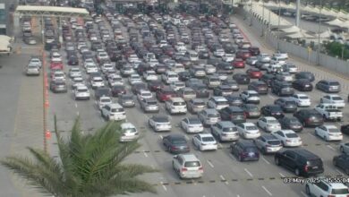 لليوم-الثالث-تواليًا.-جسر-الملك-فهد-يشهد-ازدحامًا-كثيفًا