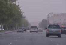 صور|-إنذار-برتقالي-للشرقية.-عوالق-ترابية-تحد-الرؤية-حتى-فجر-غدًا