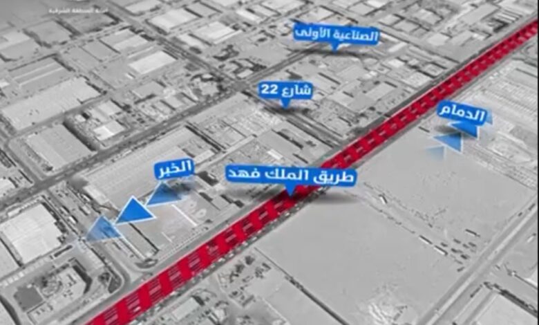 صور|-اعرف-الطرق-البديلة.-إغلاق-تقاطع-الملك-فهد-وشارع-22-في-الدمام-السبت
