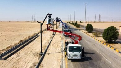 تركيب-30-عمود-إنارة-جديد-في-الممشى-الرياضي-بالنعيرية