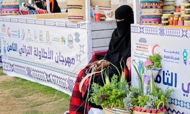 صور.-أركان-الحرفيين-في-“مهرجان-الأطاولة”-تروي-حكاية-إنسان-الباحة