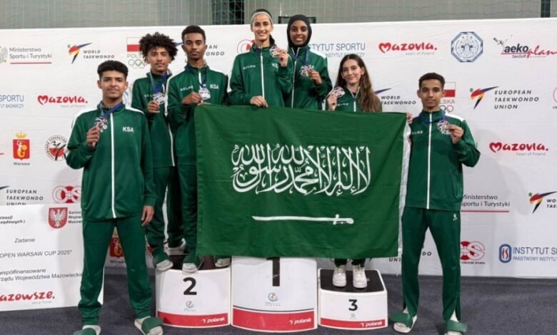 أخضر-التايكوندو-يهدي-الوطن-11-ميدالية-في-يومه-الوطني-الـ95