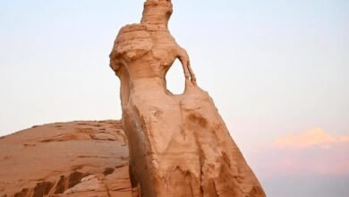 صور-|-460-مليون-سنة.-قصة-مذهلة-لـ-“صخرة-العروسة”-شمال-العلا