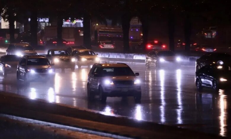 إنذار-برتقالي.-تنبيه-من-أمطار-وصواعق-رعدية-على-حفر-الباطن