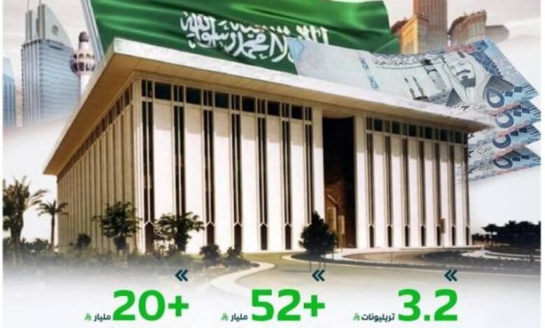 نمو-السيولة-في-الاقتصاد-السعودي-بأكثر-من-(228)-مليار-ريال-خلال-عام