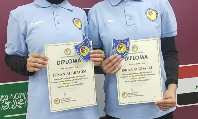 الغافلي-و-الإبراهيم.-أول-حكمتين-سعوديتين-تنالان-الشارة-القارية-في-كرة-اليد