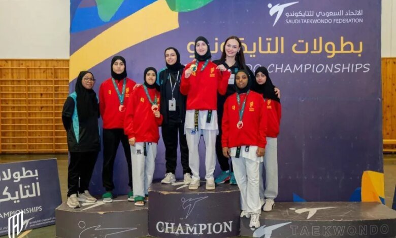 شابات-التايكوندو-أول-بطولة-المملكة-للبراعم-والشابات