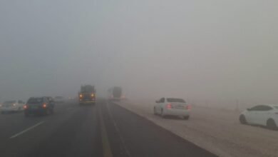 طقس-المنطقة-الشرقية.-ضباب-خفيف-على-حفر-الباطن-في-الصباح-الباكر