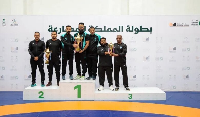 القادسية-يحصد-19-ميدالية-في-بطولة-المملكة-للمصارعة-الحرة-والرومانية