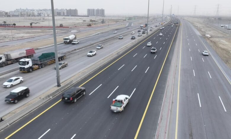 إنجاز-المرحلة-الأولى-من-صيانة-طريق-«أبو-حدرية»-باتجاه-الجنوب