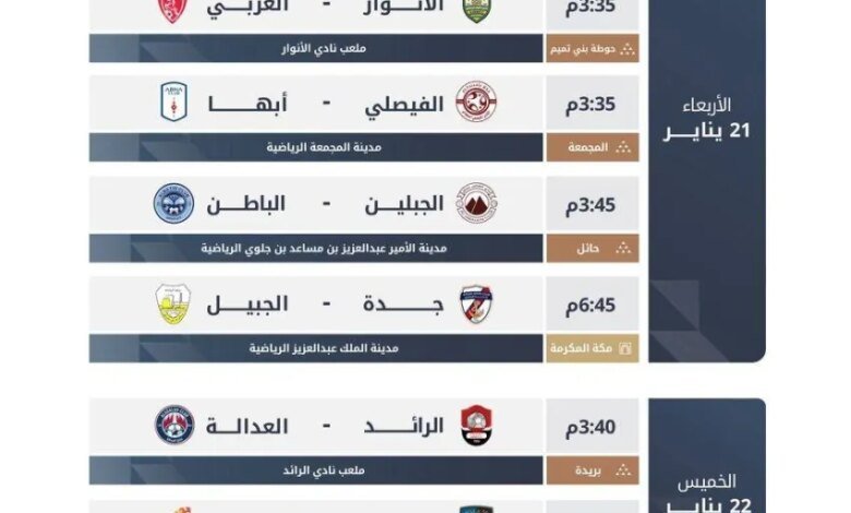 اختبار-صعب-للمتصدر.-انطلاق-الجولة-18-من-دوري-يلو-الأربعاء