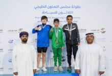 مهدي-مبارك-ينتزع-الميدالية-الذهبية-في-سباحة-الخليج