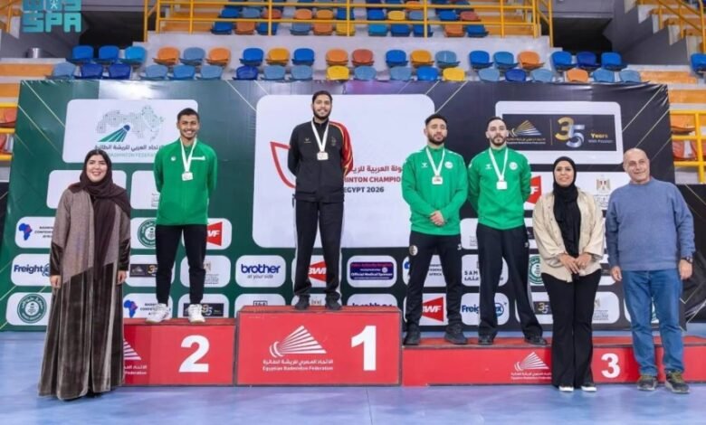 الأخضر-يتوج-بذهبية-الريشة-العربية