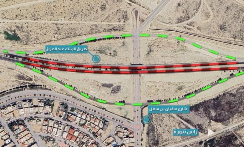 إغلاق-جسر-طريق-الملك-عبدالعزيز-برأس-تنورة-للصيانة.-وهذه-البدائل