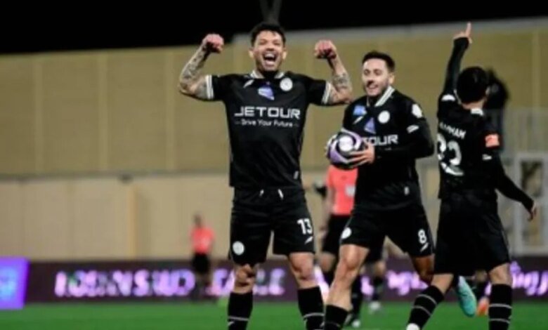 الشباب-يمطر-شباك-الحزم-برباعية