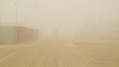 تبدأ-4-صباحًا.-أتربة-مثارة-على-أجزاء-من-المنطقة-الشرقية