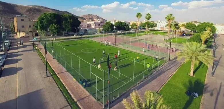 أمانة-نجران-تجهز-ملعباً-للأنشطة-الرياضية-في-رمضان
