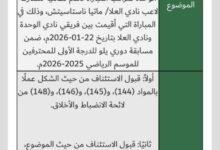 لجنة-الاستئناف-تلغي-قرار-الانضباط-وتقر-الوحدة-فايزاً-على-العلا-0/3