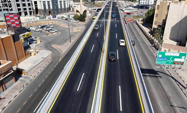 إعادة-فتح-تقاطع-طريق-خادم-الحرمين-مع-جسر-الملك-فهد-بالخبر