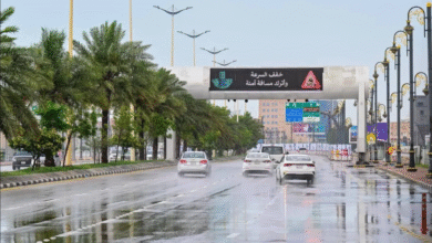 عاجل-|-أمطار-وصواعق.-إنذاران-أحمر-وبرتقالي تنبيها-من-طقس-8-محافظات-بالشرقية