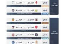 دوري-يلو:-قمة-بين-العُلا-والعروبة-في-الجولة-(25)