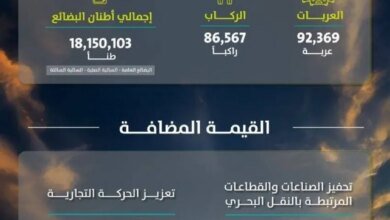 موانئ-تحقق-ارتفاعًا-بنسبة-20.89%-في-مناولة-الحاويات-خلال-فبراير