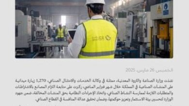 وزارة-الصناعة-تنفذ-1270-زيارة-ميدانية-على-المنشآت-الصناعية