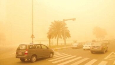 طقس-المساء.-أتربة-مثارة-وأمطار-على-أجزاء-من-المنطقة-الشرقية