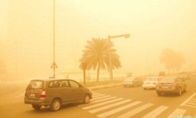 طقس-المساء.-أتربة-مثارة-وأمطار-على-أجزاء-من-المنطقة-الشرقية