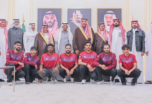 أمير-منطقة-الباحة-يستقبل-رئيس-ولاعبي-فريق-نادي-قلوة-بمناسبة-التأهل