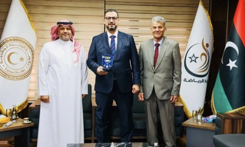 رئيس-الاتحاد-الدولي-لكرة-القدم-المصغرة-يلتقي-وزير-الرياضة-الليبي