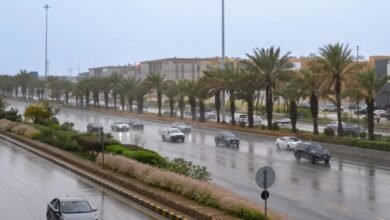 عاجل:-إنذار-أحمر.-أمطار-غزيرة-على-أجزاء-من-المنطقة-الشرقية