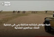 ضبط-مواطن-لارتكابه-مخالفة-رعي-في-محمية-الملك-عبدالعزيز-الملكية