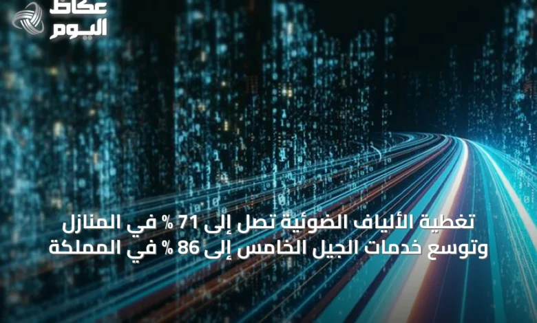 تغطية-الألياف-الضوئية-تصل-إلى-71-%-في-المنازل-وتوسع-خدمات-الجيل-الخامس-إلى-86-%-في-المملكة