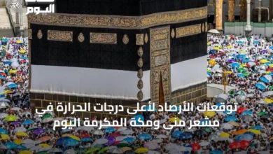 توقعات-الأرصاد-لأعلى-درجات-الحرارة-في-مشعر-منى-ومكة-المكرمة-اليوم