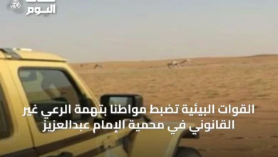 القوات-البيئية-تضبط-مواطناً-بتهمة-الرعي-غير-القانوني-في-محمية-الإمام-عبدالعزيز