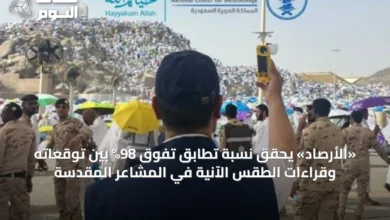 «الأرصاد»-يحقق-نسبة-تطابق-تفوق-98%-بين-توقعاته-وقراءات-الطقس-الآنية-في-المشاعر-المقدسة