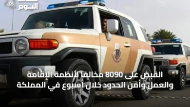 القبض-على-8090-مخالفًا-لأنظمة-الإقامة-والعمل-وأمن-الحدود-خلال-أسبوع-في-المملكة