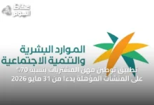 تطبيق-توطين-مهن-المشتريات-بنسبة-70%-على-المنشآت-المؤهلة-بدءًا-من-31-مايو-2026