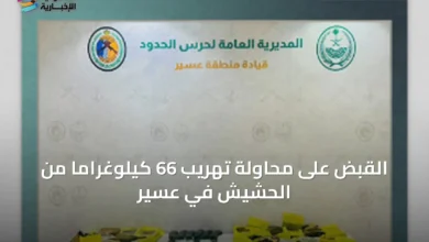 القبض-على-محاولة-تهريب-66-كيلوغراماً-من-الحشيش-في-عسير