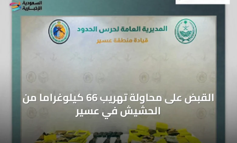 القبض-على-محاولة-تهريب-66-كيلوغراماً-من-الحشيش-في-عسير