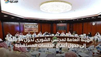 الهيئة-العامة-لمجلس-الشورى-تحوّل-34-ملفًا-إلى-جدول-أعمال-الجلسات-المستقبلية