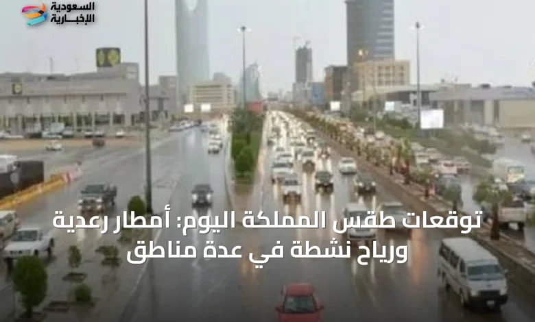 توقعات-طقس-المملكة-اليوم:-أمطار-رعدية-ورياح-نشطة-في-عدة-مناطق