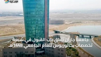 جامعة-جازان-تُغلق-باب-القبول-في-سبعة-تخصصات-بكالوريوس-للعام-الجامعي-1448هـ