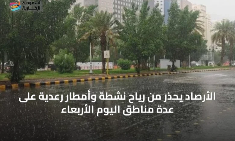 الأرصاد-يحذر-من-رياح-نشطة-وأمطار-رعدية-على-عدة-مناطق-اليوم-الأربعاء