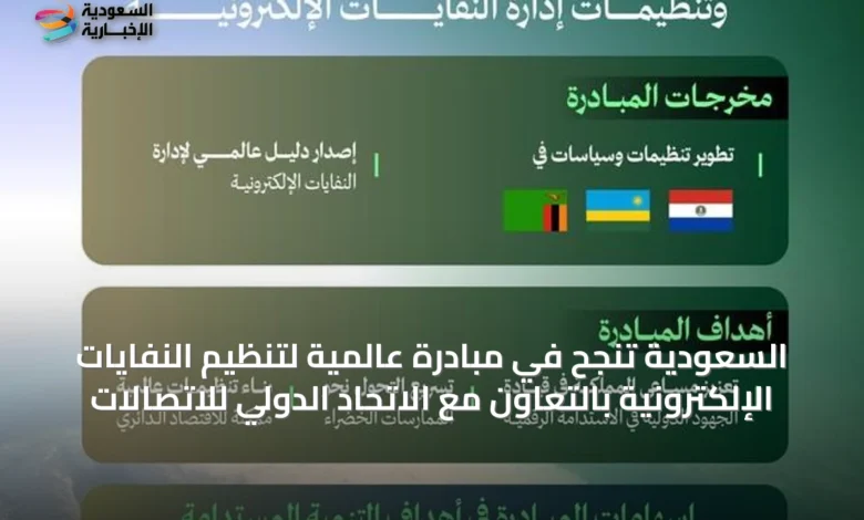 السعودية-تنجح-في-مبادرة-عالمية-لتنظيم-النفايات-الإلكترونية-بالتعاون-مع-الاتحاد-الدولي-للاتصالات